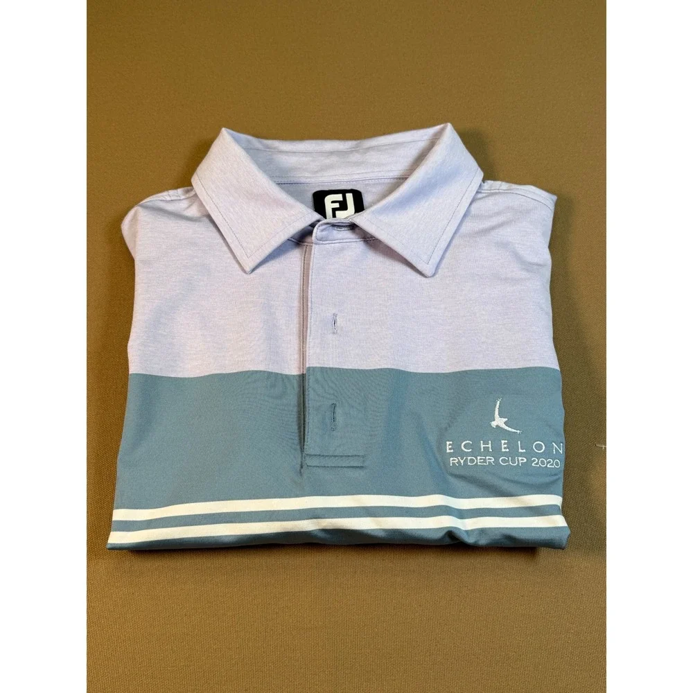 Mens FootJoy FJ Ryder Cup 2020 Echelon Golf Polo‎ Shirt Size L